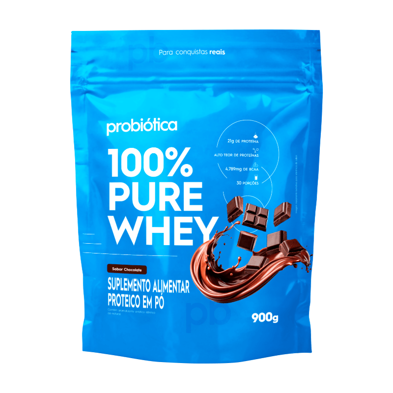 Probiótica Refil 100% Whey Protein 900g