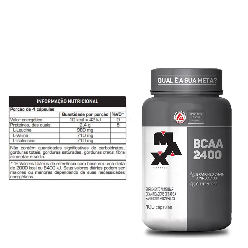 Max Titanium BCAA 2400mg 100 Caps