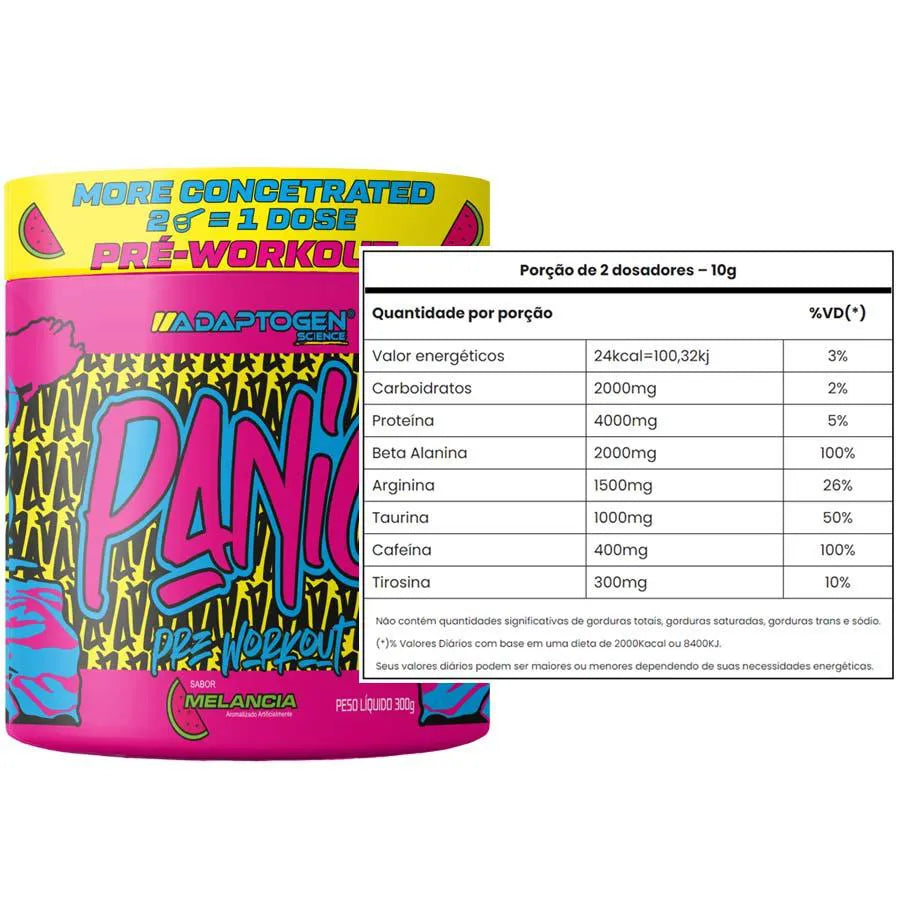 Adaptogen Pré Treino Panic 300g