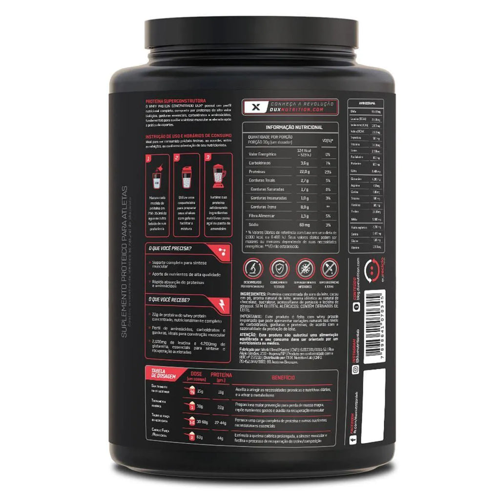 DUX Whey Protein Concentrado 900g