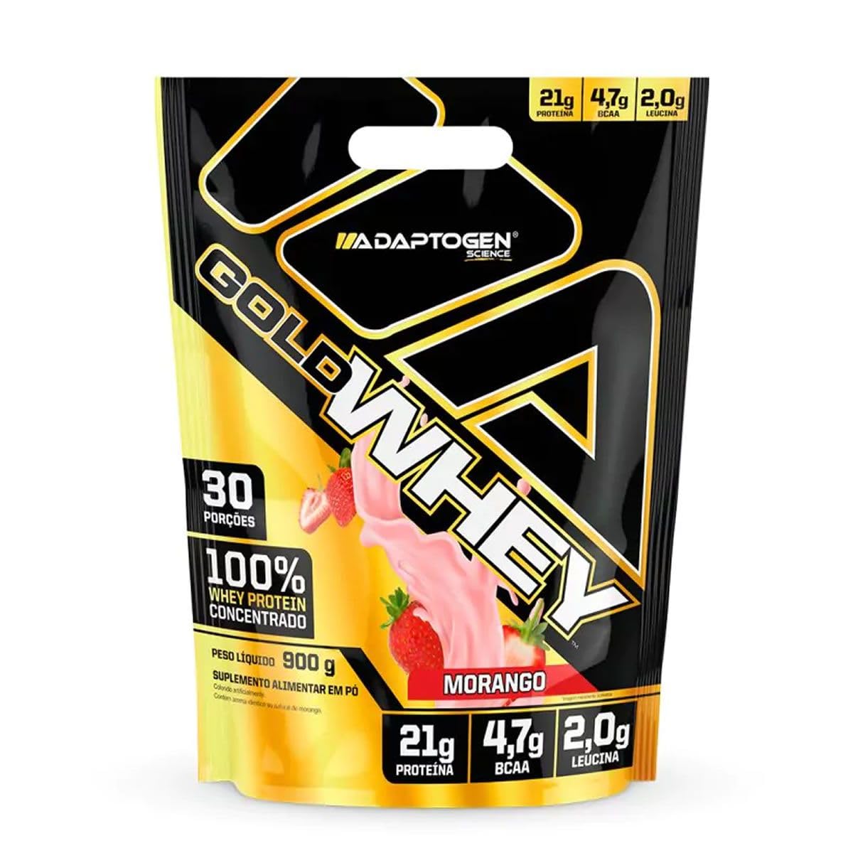 Adaptogen Refil Gold Whey Protein Concentrado 900g