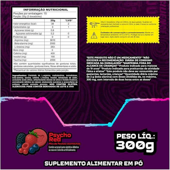 Under Labz Pré Treino Fckng Booster Ecstasy Energy 300g