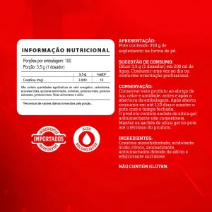 Integralmedica Creatina Hardcore 350g Limão