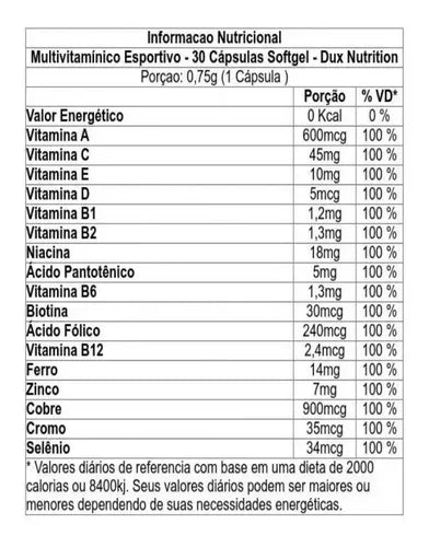 Dux Ultra Vitaminico Sport 30 caps