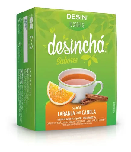 Desinchá 10 Sachês Laranja com Canela
