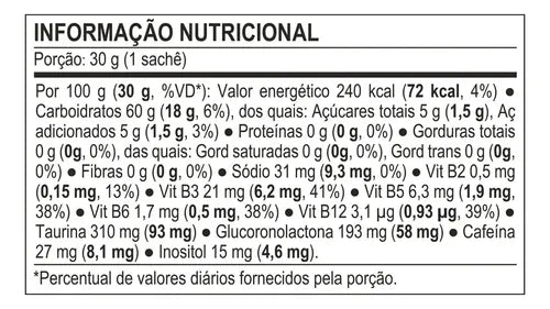 Probiótica Carb-Up Gel Black cx c/10 Sachês 30g Baunilha