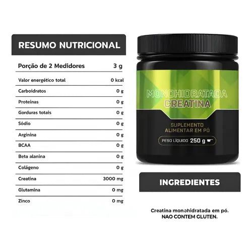 Growth Creatina Monohidratada 250g