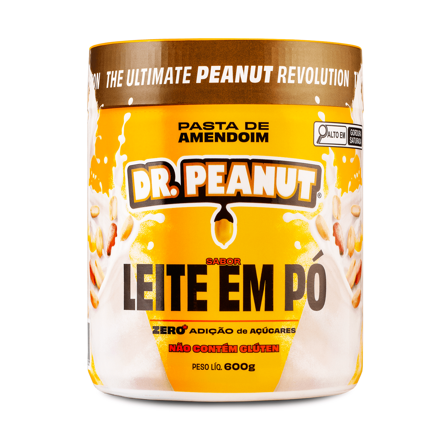 Dr. Peanut Pasta 600g Leite em Pó