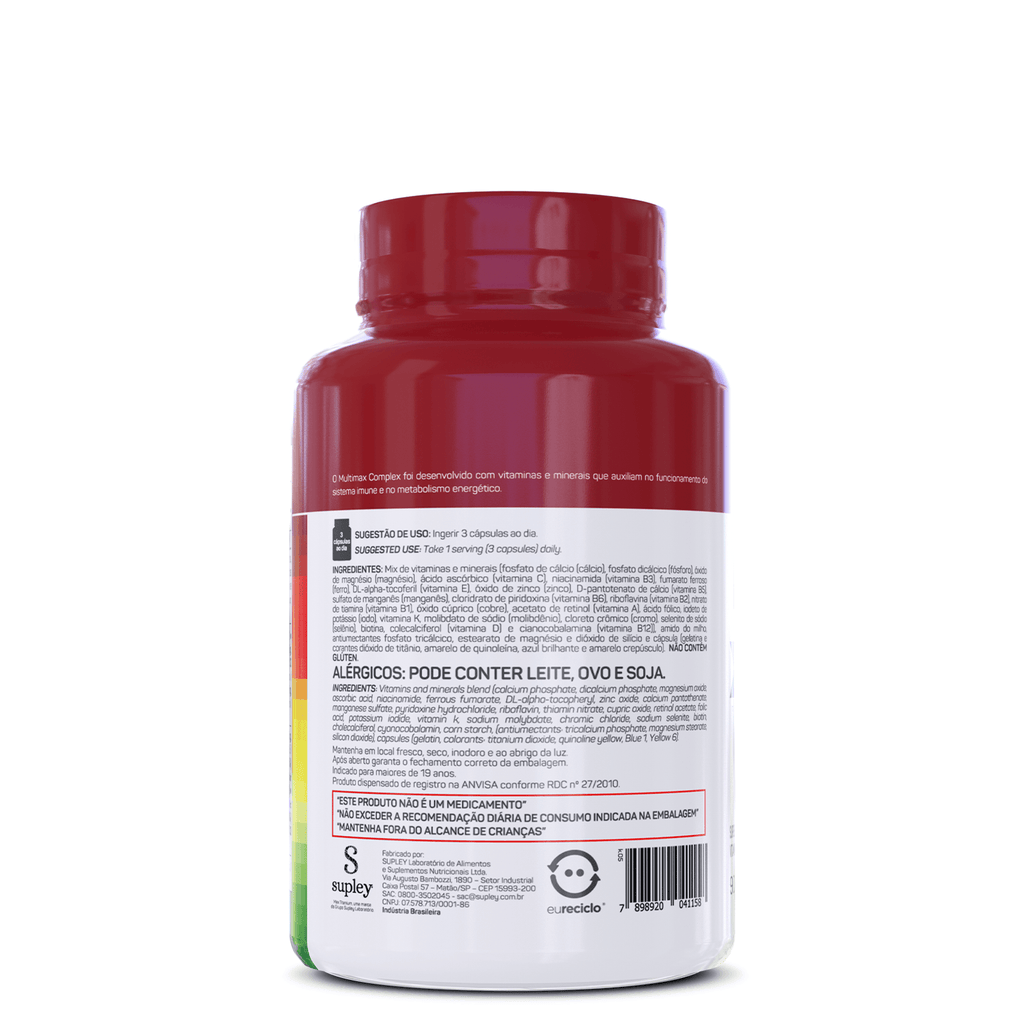 Max Titanium Multivitamínico Multimax Complex 90 Caps