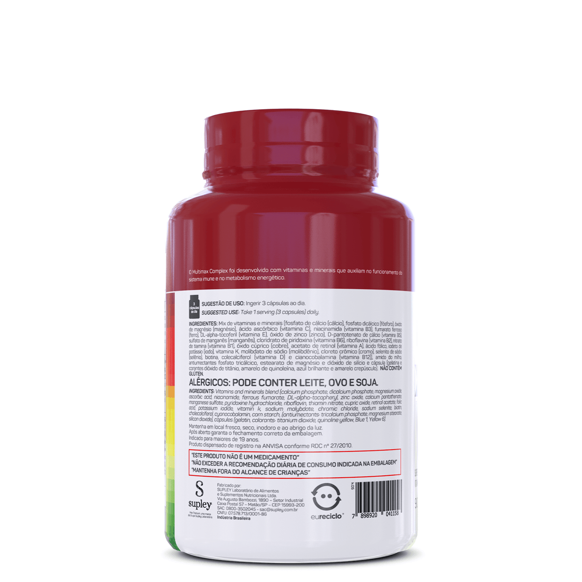 Max Titanium Multivitamínico Multimax Complex 90 Caps