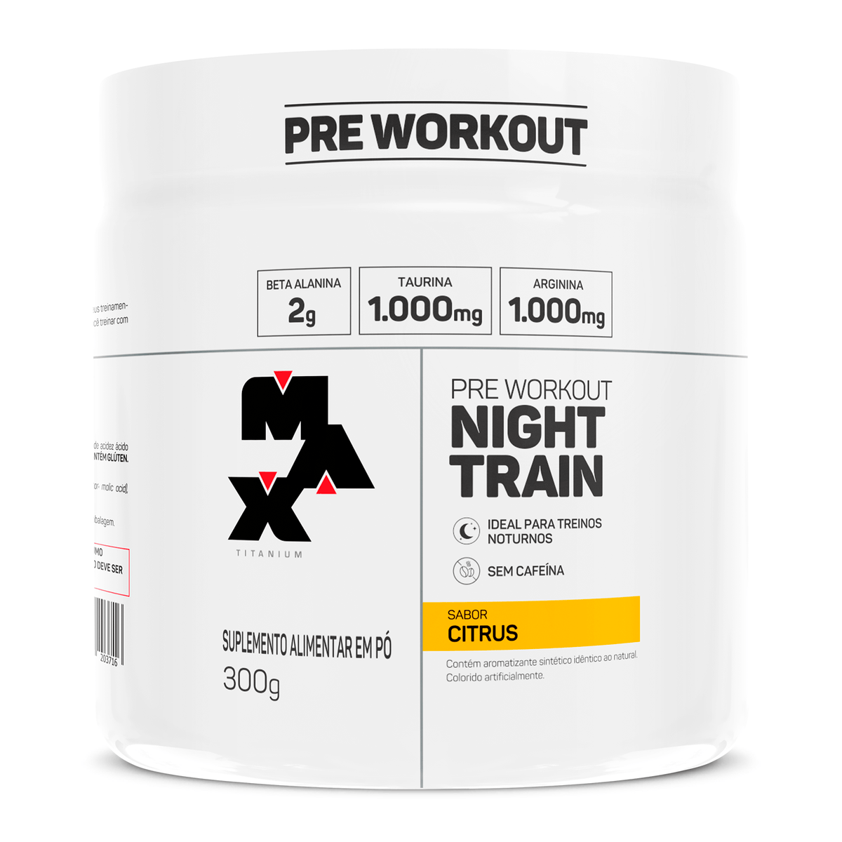 Max Titanium Pré Treino Nigth Train 300g