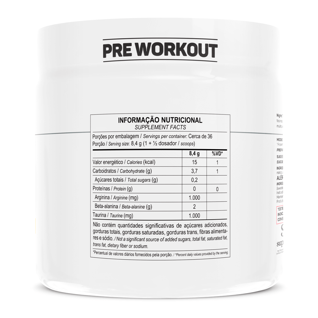 Max Titanium Pré Treino Nigth Train 300g