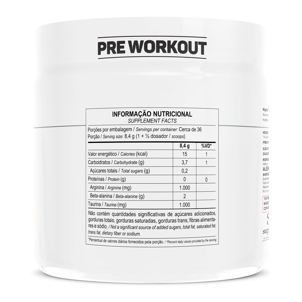 Max Titanium Pré Treino Nigth Train 300g