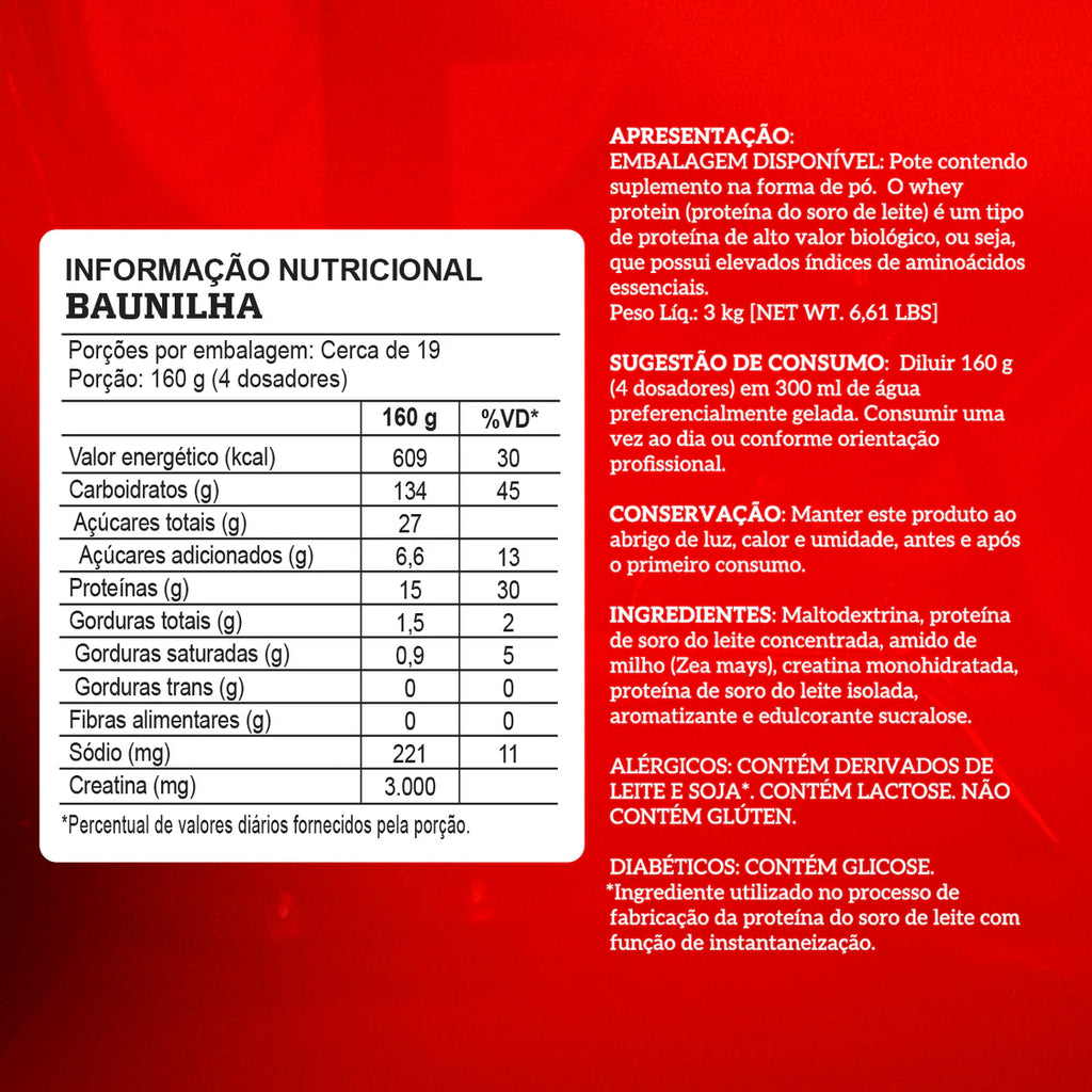 Integralmedica Hipercalórico Creamass 3kg