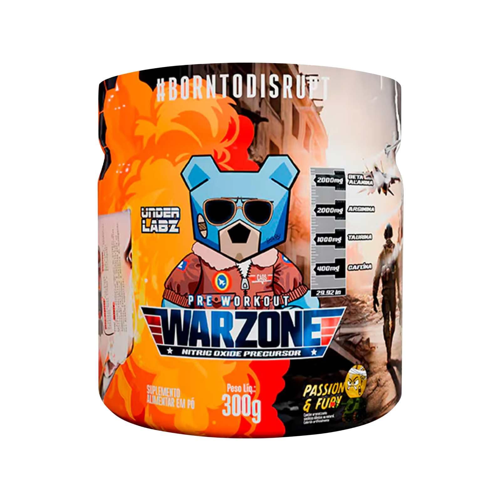 Under Labz Pre Treino Warzone 300g Passion e Fury