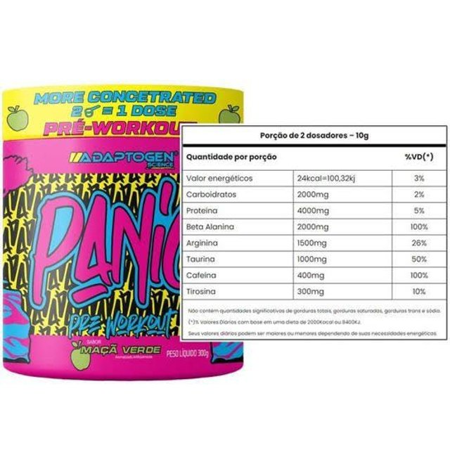 Adaptogen Pré Treino Panic 300g