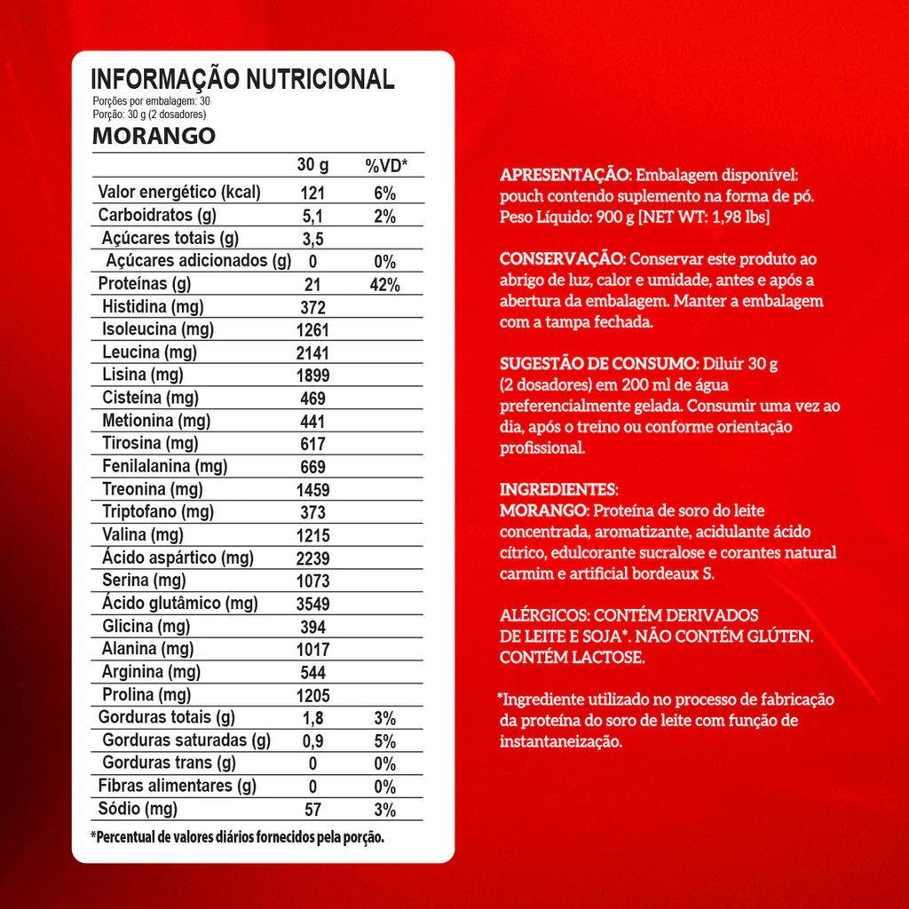 Integralmedica Refil 100% Whey Protein 900g